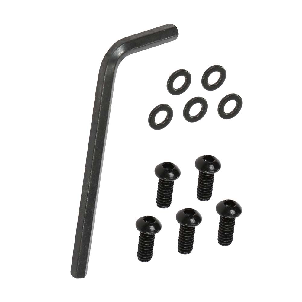 G-PLUS Stainless Allen Screw Bolt kit 10pcs Black Compatible with 1999-2019 Harley Derby Cover Wrench