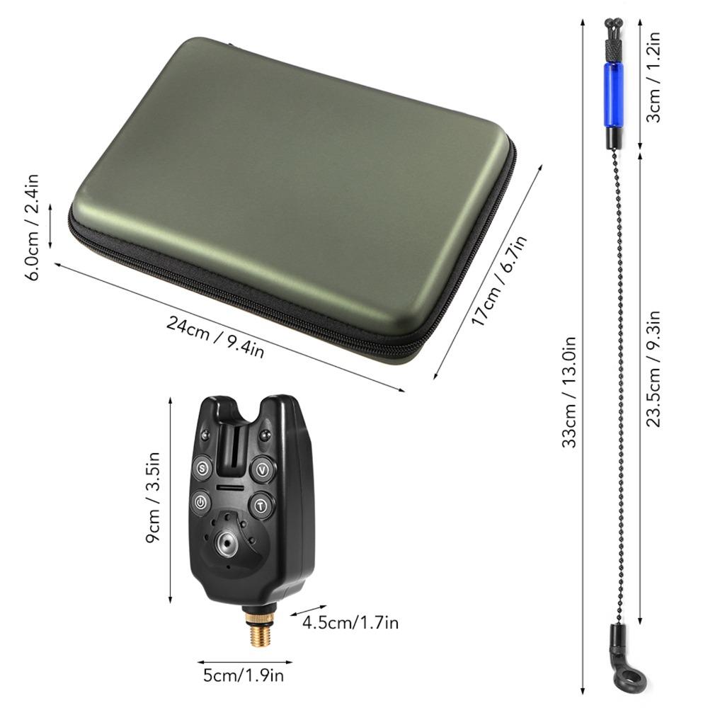 Adjustable Volume Fishing Alarm Kit Chain Alert Hanger Set  for Fishing Enthusiasts