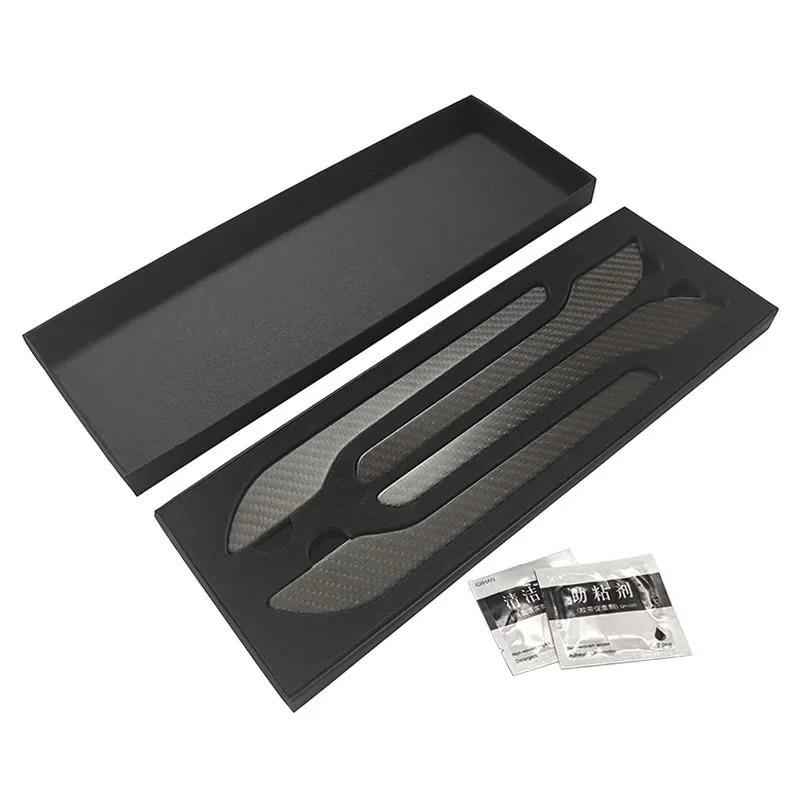 Real Carbon Fiber Door Handle Sticker for Tesla Model 3/Y/3+ Model Y Launch 2017-2025 Door Handle Protector Cover Accessories