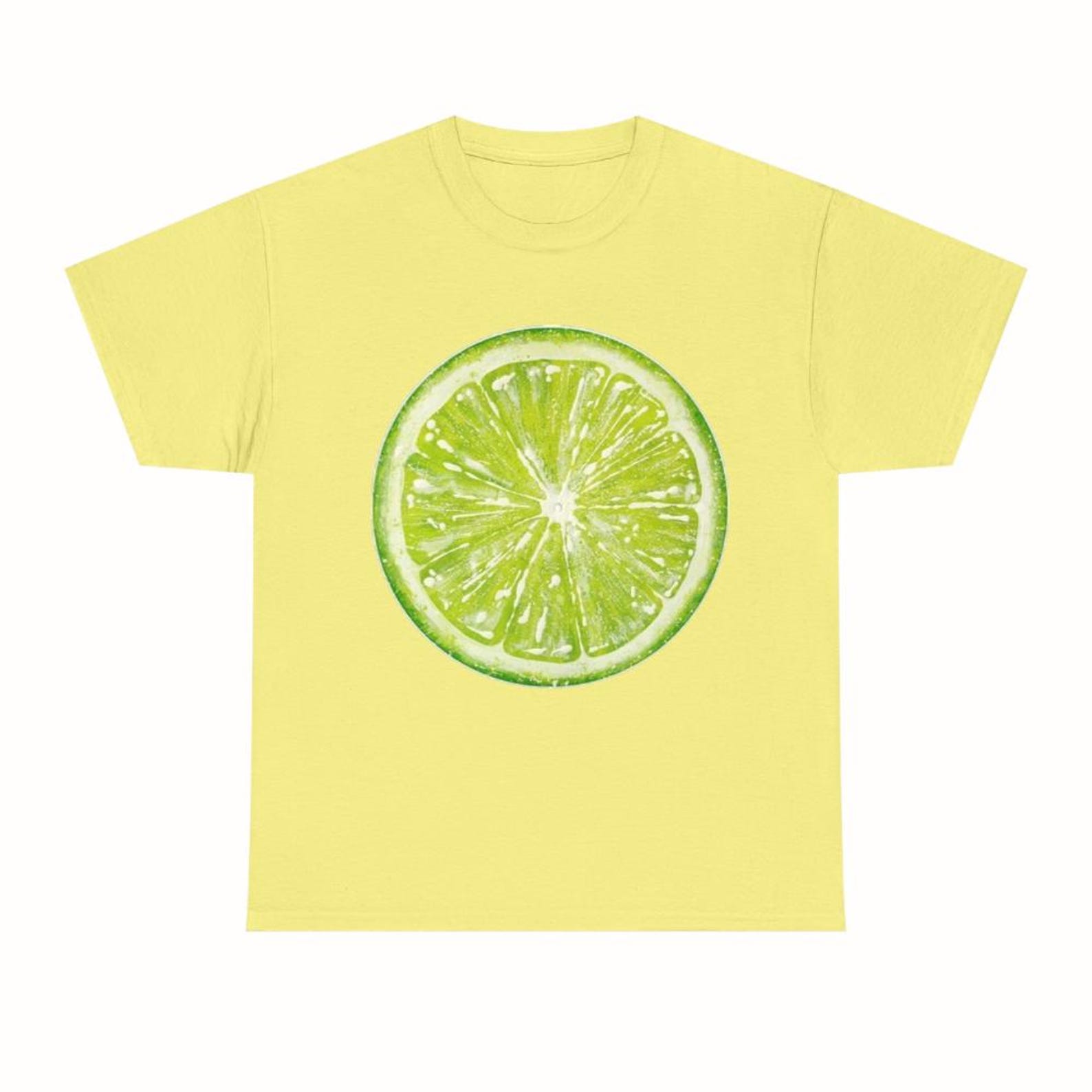 Vintage Lime Slice Shirt, Citrus Fruit Graphic Tee | Unisex T-Shirt | Summer Tropical Top 3XL