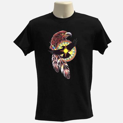 Eagle Indian Tshirt Native American Eagle 100% Organic Cotton Tee Unisex T-Shirt