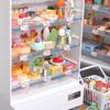 1/12 Scale Dollhouse Miniature Refrigerator Realistic Kitchen Display Furniture with Tiny Food Accessories for Kids Play