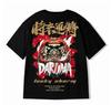 2024 Cat Street Wind God Harajuku short-sleeve O-neck T-shirt for men and women, loose print T-shirt direct supply from the factory