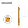 Hexagon Cross Galvanized Drill 3 4 5 6 8 10 12mm Drilling Drill For Ceramic Cement Wall Glass 6.35mm