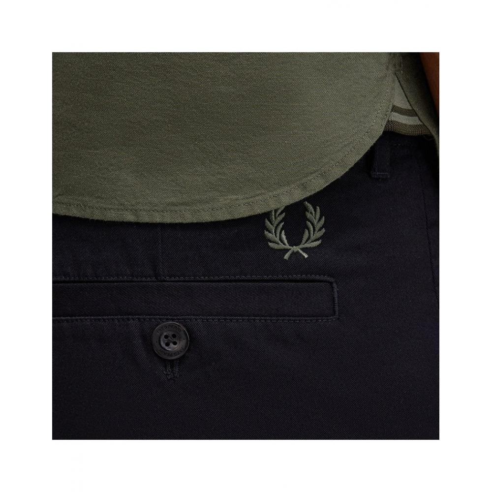 Fred Perry Straight Leg Twill Trousers   Black Afpm243t512 102