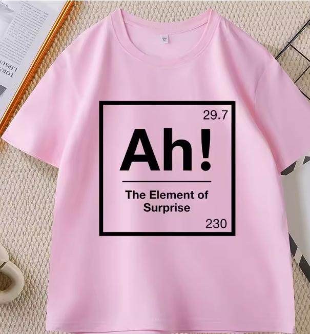 Project Hail Mary Ah Tshirt For Unisex Unisex Eleunisext Of Surprise Tshirts Chemistry Joke Tee Unisex High Quality Short Sleeve Tee