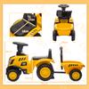 Ride-on Excavator Shovel Steering Wheel Children 1-3 Years up to 25kg Yellow