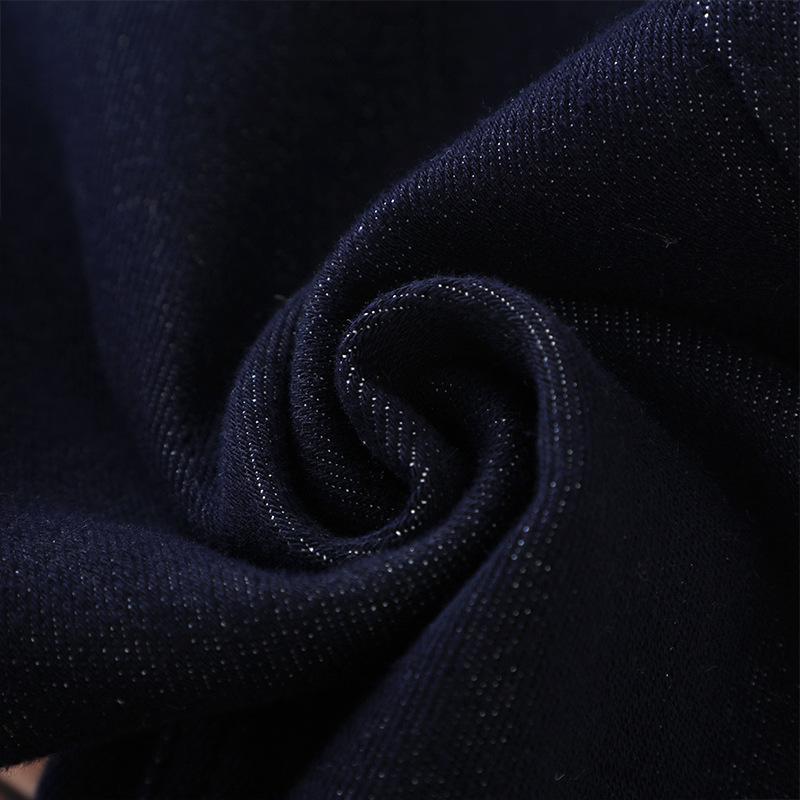 Women's Dark Blue Retro Wide-Leg Jeans - 2024 Autumn/Winter Collection