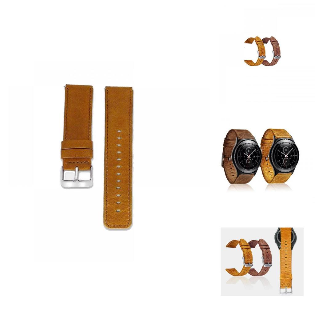 For Samsung Smartwatch Leather Strap With Pin Buckle For Daily Use