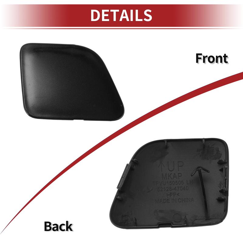 UXCELL Left Front Car Tow Hook Cover Cap for Toyota Prius V 2014-2017 No.5212847040