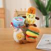 Cartoon Food Plush Doll: Chicken Leg, Noodles & Fried Egg Bag Charm