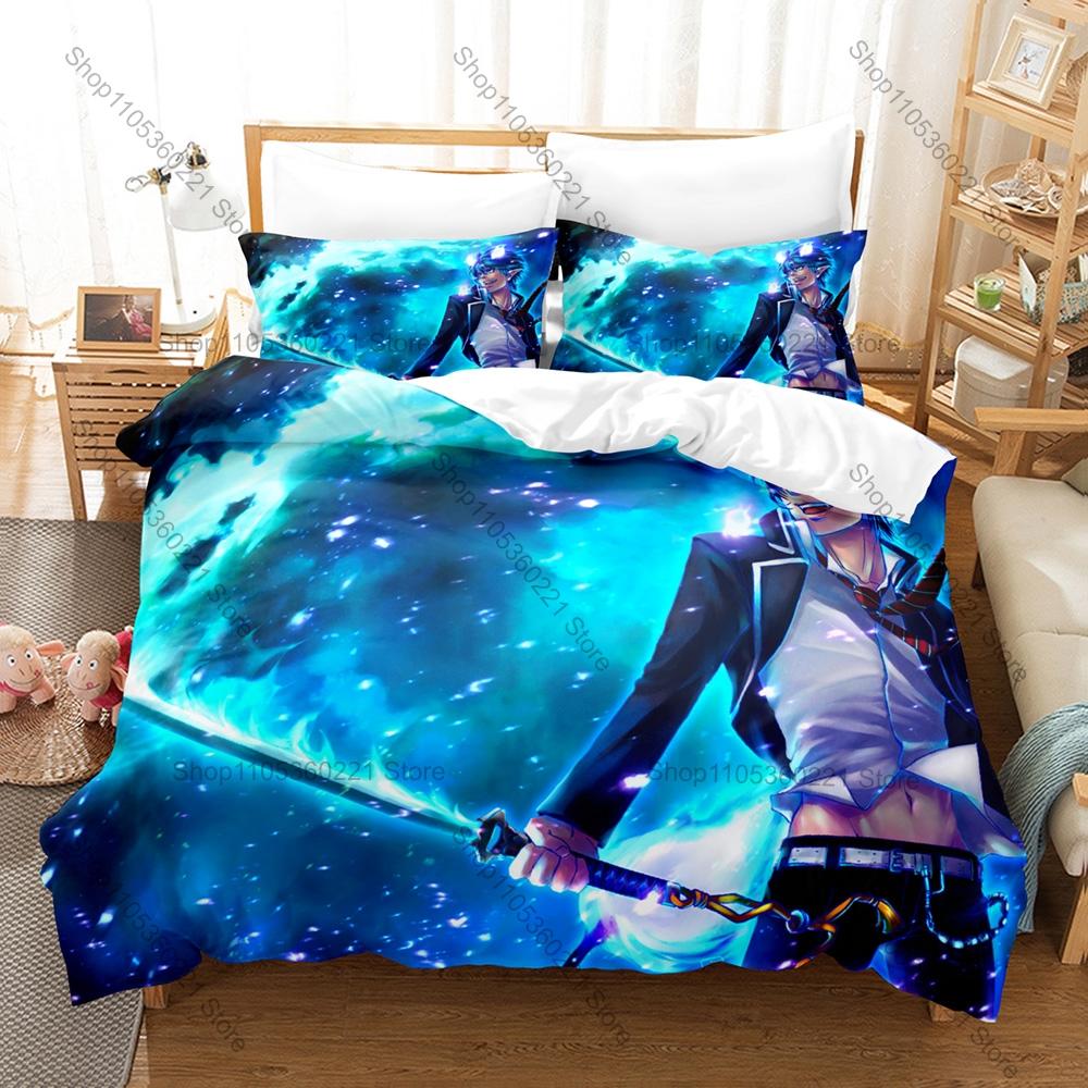 Cool Trinity Seven 3PCS Bedding Set Anime Girls Character Print Soft Microfiber Duvet Cover Pillowcase Bedroom Decor