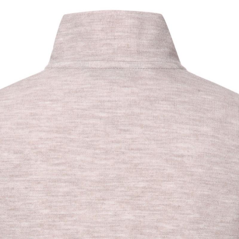  MounTia  Women S Polen KniT Half Zip Up T ShirT oaTmeal
