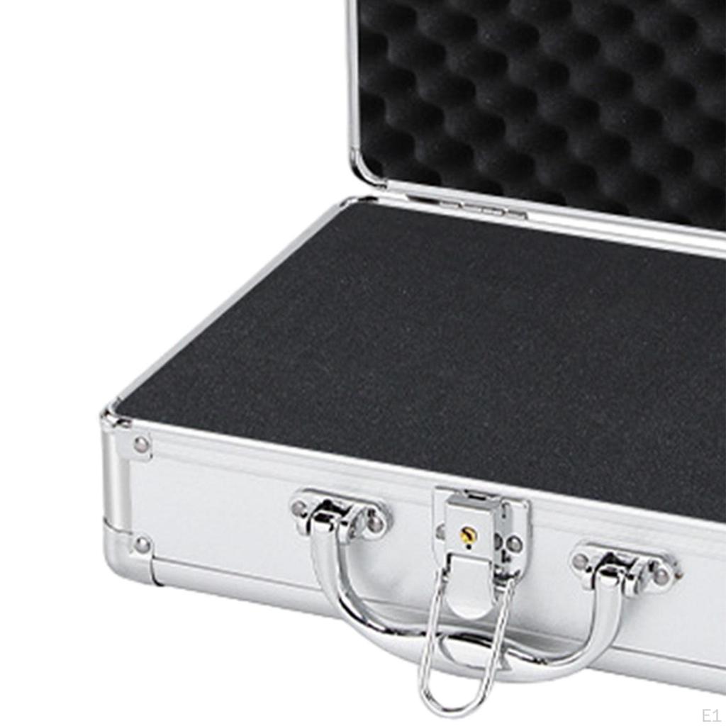 Aluminum Hard Carrying Case,Aluminum Case with Foam,Microphone Shockproof Case,Hard Shell