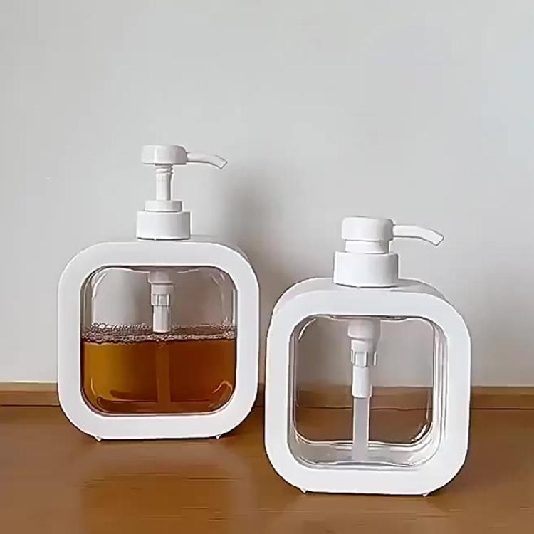 Plastic Pump Bottle Soap Dispenser Hand Wash Liquid Holders For Kitchen Bathroom Essential NonSpill Liquid Management