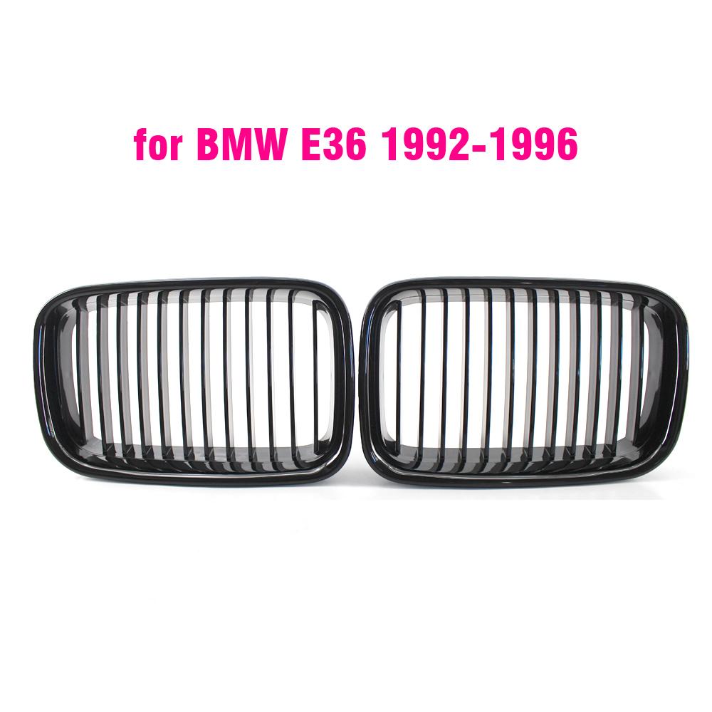 BLACK E36 Grille ABS Front Replacement Hood Kidney Grill For BMW E36 1997 1998 1999  for BMW  318i 323i 325i 320i 328i