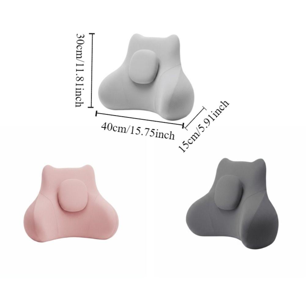 Rebound Lumbar Support Cushion Ergonomic Waist Pillow Comfortable Waist Rest Travel Backrest