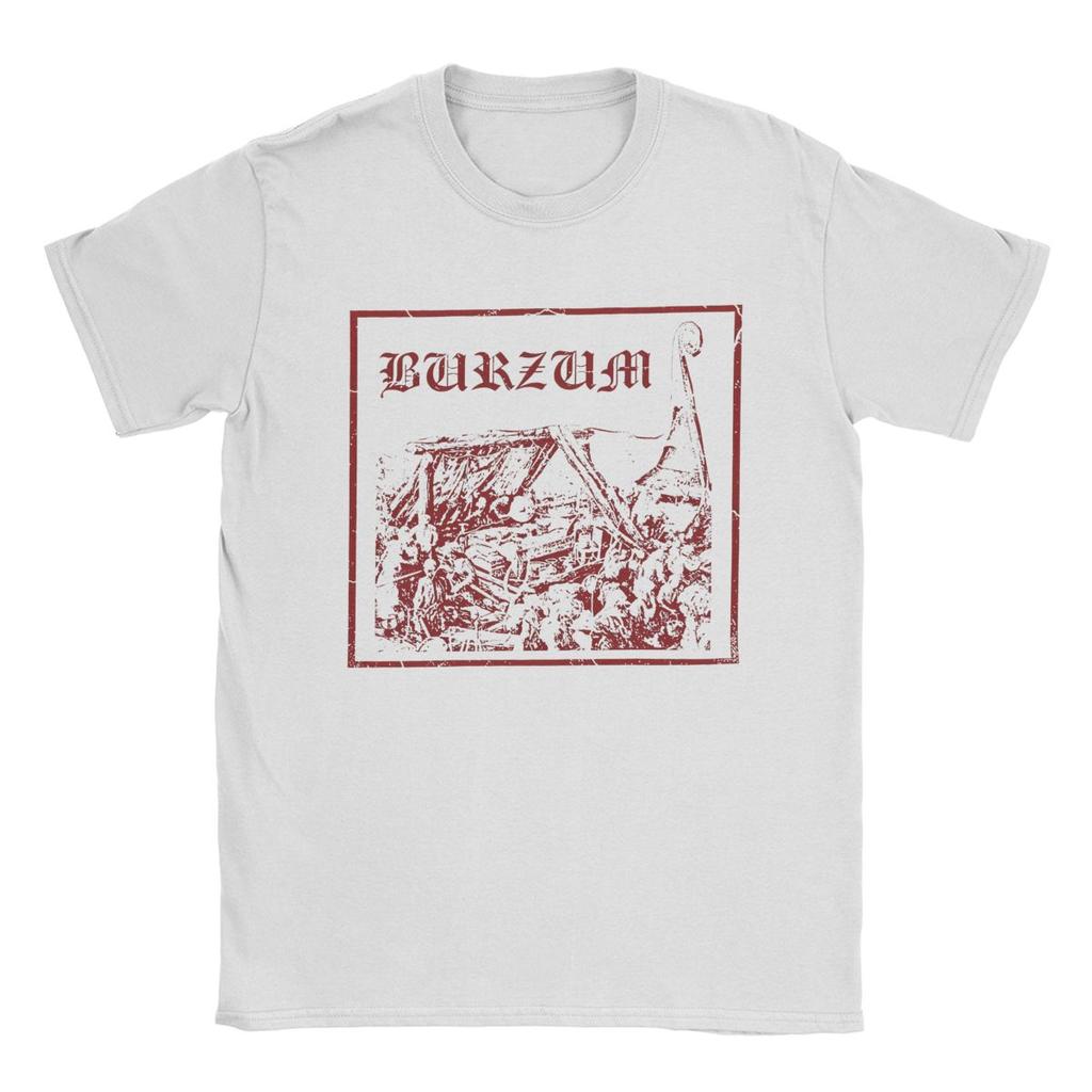 Men's T-Shirt Burzum Vintage 100% Cotton Tees Short Sleeve T Shirt O Neck Clothing Gift