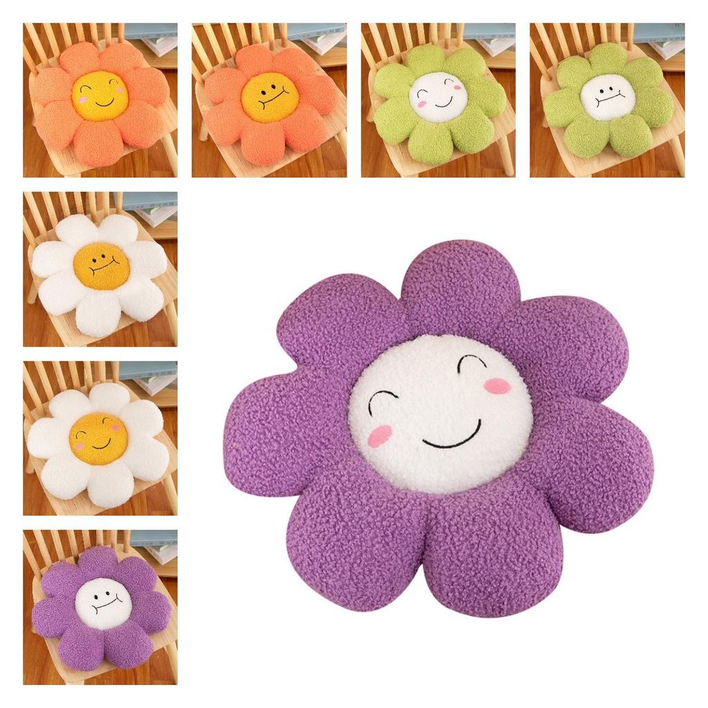 Kreatives Blumenkissen für lange Sitzstunden Ins Style Bürostuhlauflage