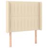 VidaXL Tête de lit avec oreilles Crème 83x16x118-128 cm Tissu3119797