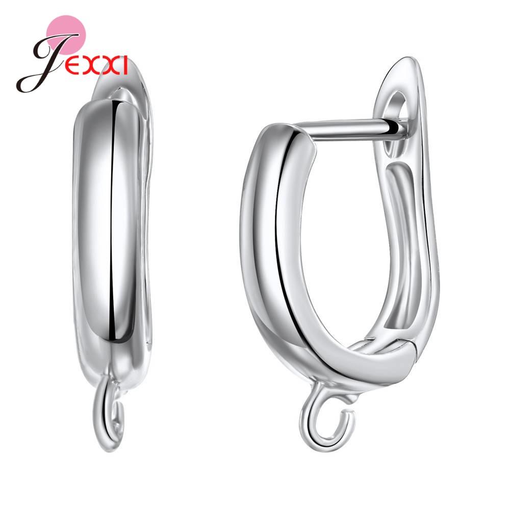 Marcatura Gioielli Fai da Te Argento 925 Componenti per Orecchini in Cristallo Chiusure Ganci Per Donne Accessori Fatti a Mano Economici
