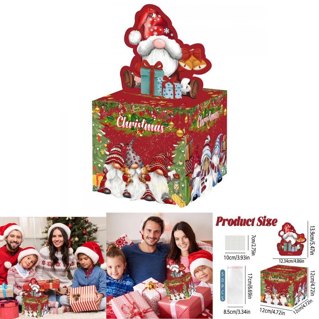 Holiday Decor Red Money Box For Christmas Party Celebrations And Festive Events
