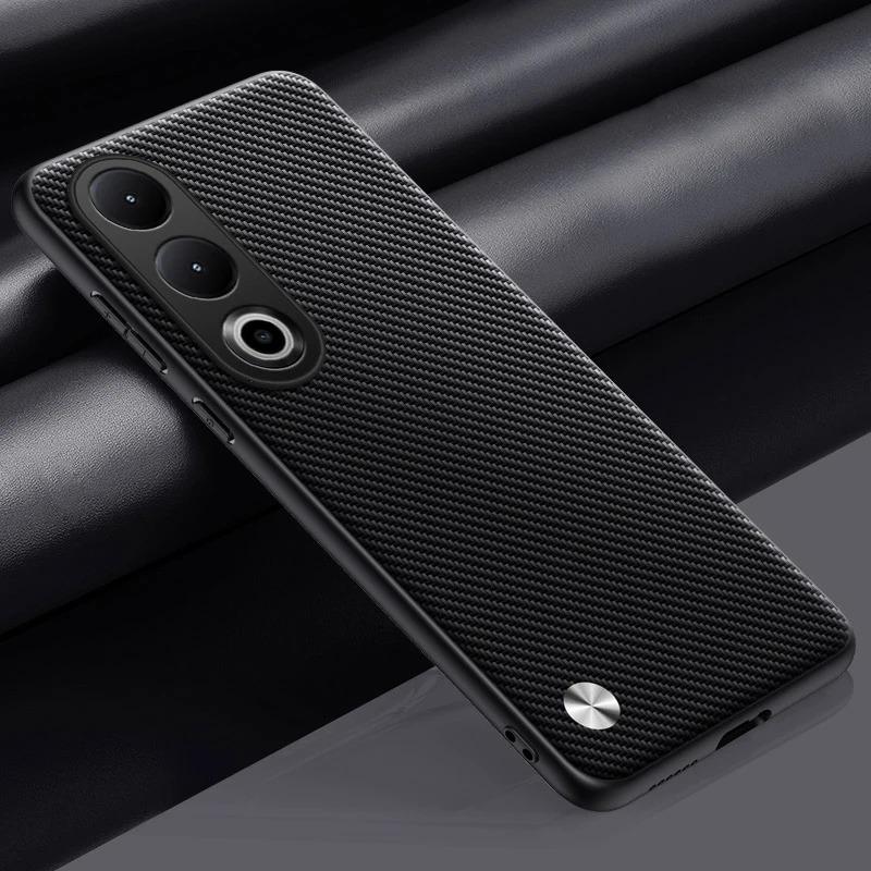 Luxury Leather Phone Case Plain Skin Shockproof Soft Back Cover for Oneplus Ace 2 Pro 2V Ace Pro Ace Racing Business