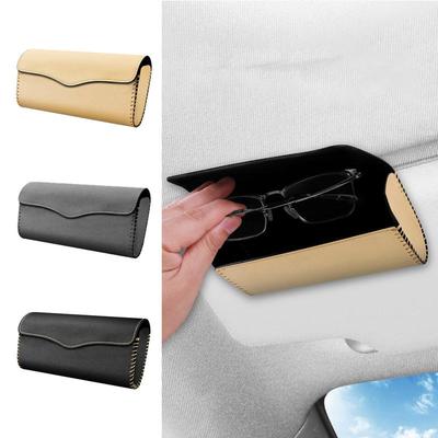 Glasses Holder Magnetic Car Sun Visor Glasses Case Organizer Sunglasses Box Holder Visor Sunshade Auto Interior Accessories