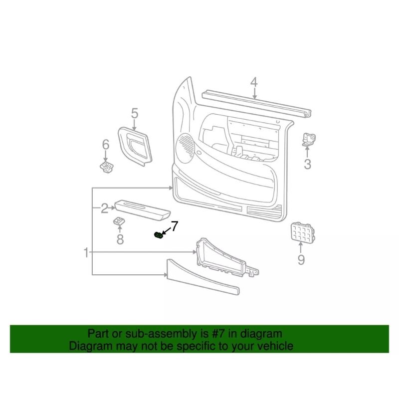 Car Central Door Lock Unlock Switch Button Replacement Botton Automotive Accessories Replace F57Z-14028-AAA PDS133
