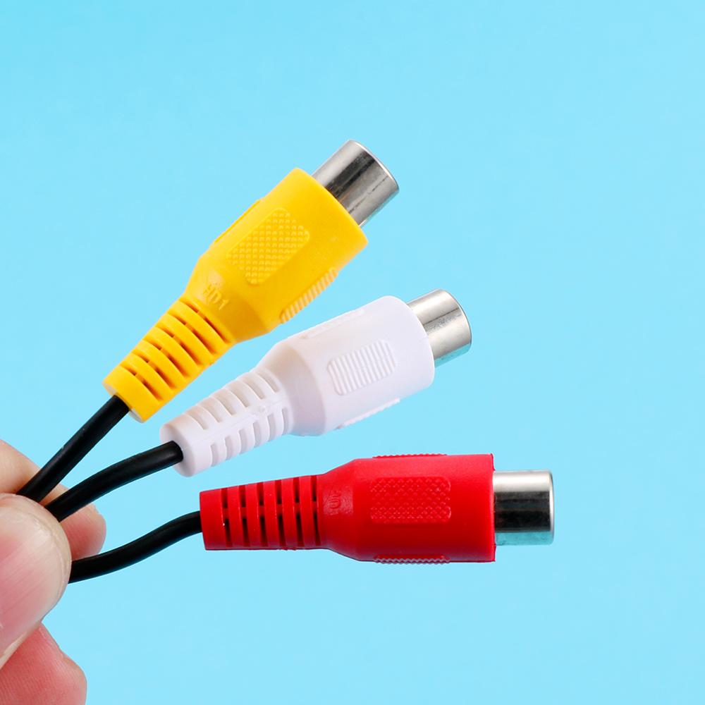 Plug To 6 RCA Female Plug Splitter Audio Cable Connectors Cable AV Adapter Cable Video Device 30cm