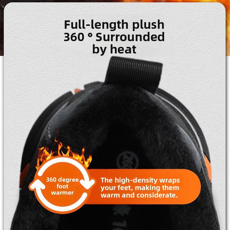 Safety Sneakers for Men Woman Winter Steel Toe Boots Thickened Warm Woman Fleece-lined Anti-smashing Work Shoes Protective 36-46