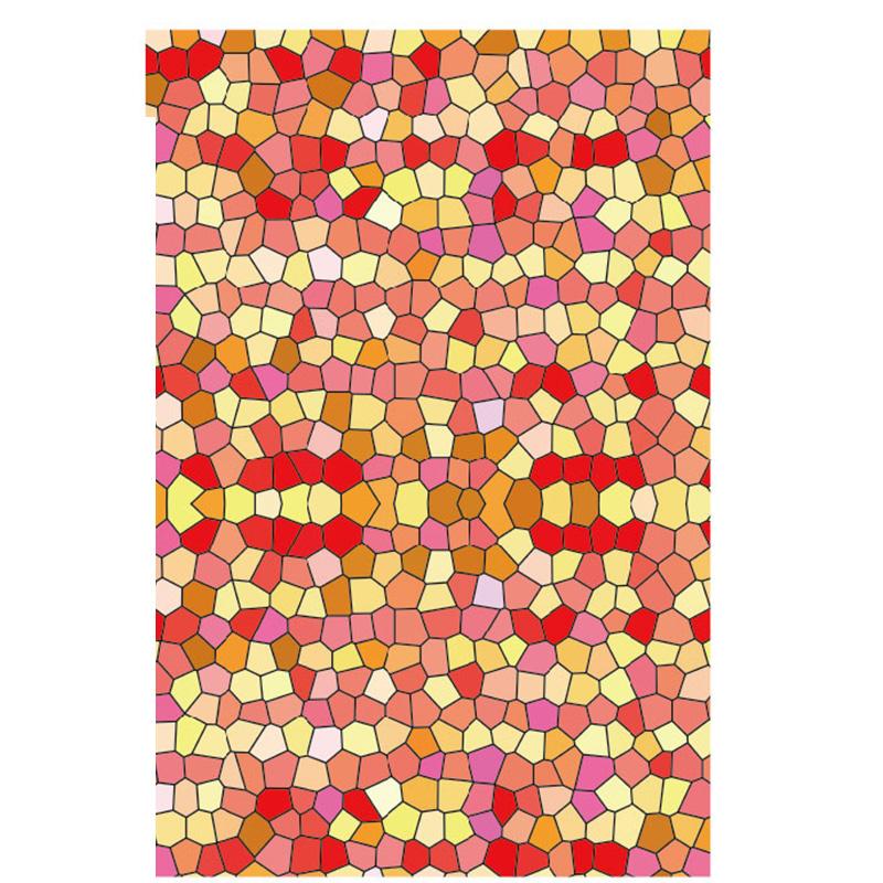 European Style Retro Glass Film,electrostatic Frosting, Adhesive Free Art Painting Privacy Protection Window Film Stained Glass