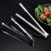 Ice Clamp Heat-Resistant Stainless Steel Ice Tongs Non-Slip Serrated Grip -Free Kitchen Utensils for Barbecue Snack Tongs