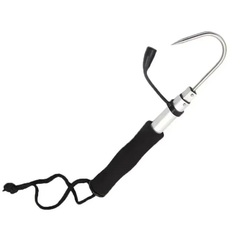 1 Stück Outdoor Edelstahl Angelhaken Teleskop Eis Seeangeln Speerhaken Mehrfachhaken Griff Angelwerkzeug Zubehör Großhandel