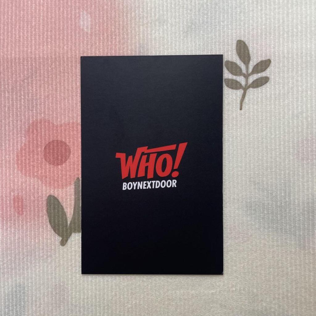 [USED] Lakidro BOY NEXT DOOR Sanok WHO! Weverse Songho Trading Card