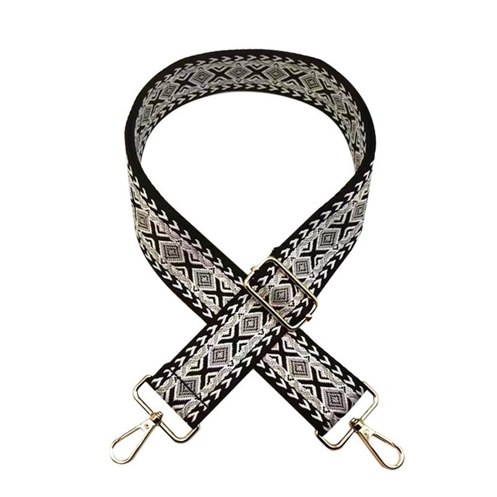 Regulowany Szeroki Pasek do Torby z Etnicznym Wzorem Trwały Etniczny Pasek do Torby Zamienny Etniczny Pasek na Ramię do Torby Trwały