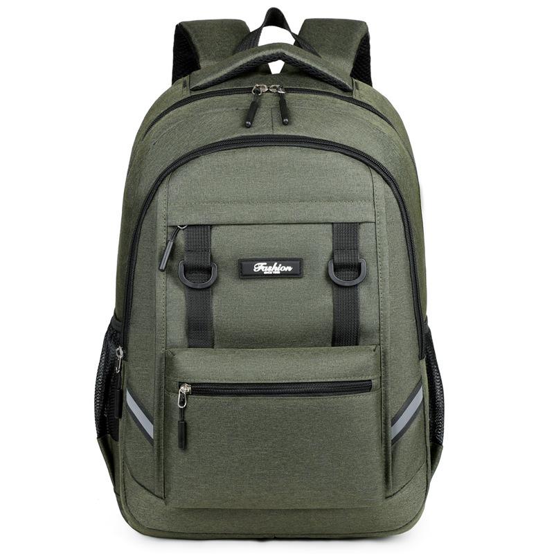

Backpack New Simple Large Capacity Casual Student School Bag Premium Outdoor Travel Backpack зелений