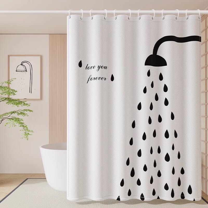 

Mahutun Digital Print Chandelier Shower Curtain Set
