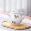 Chinese Traditional Ceramic Infuser Teapot, Porcelain Tea Pot, Beauty Kettle, Office Supplies, Household Tea Ceremony Gifts, 220