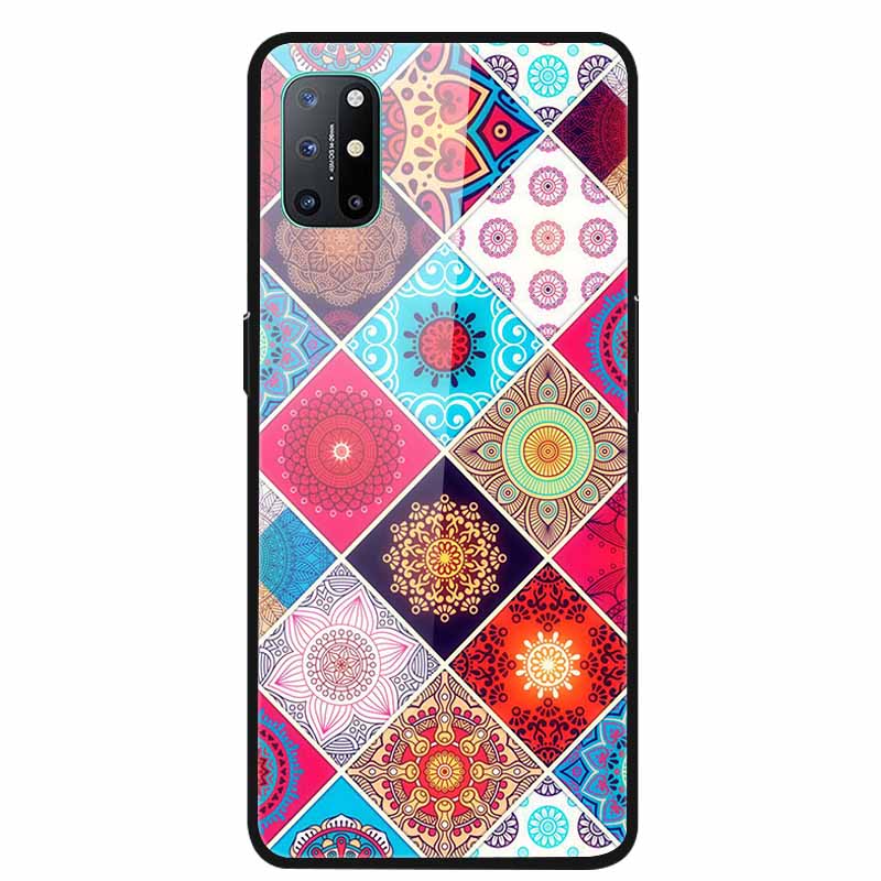 For OnePlus 8T Cases 8 Fashion Tempered Glass Hard Back Covers for Oneplus 8 Phone Cases Soft Bumper Fundas Oneplus8 8 T