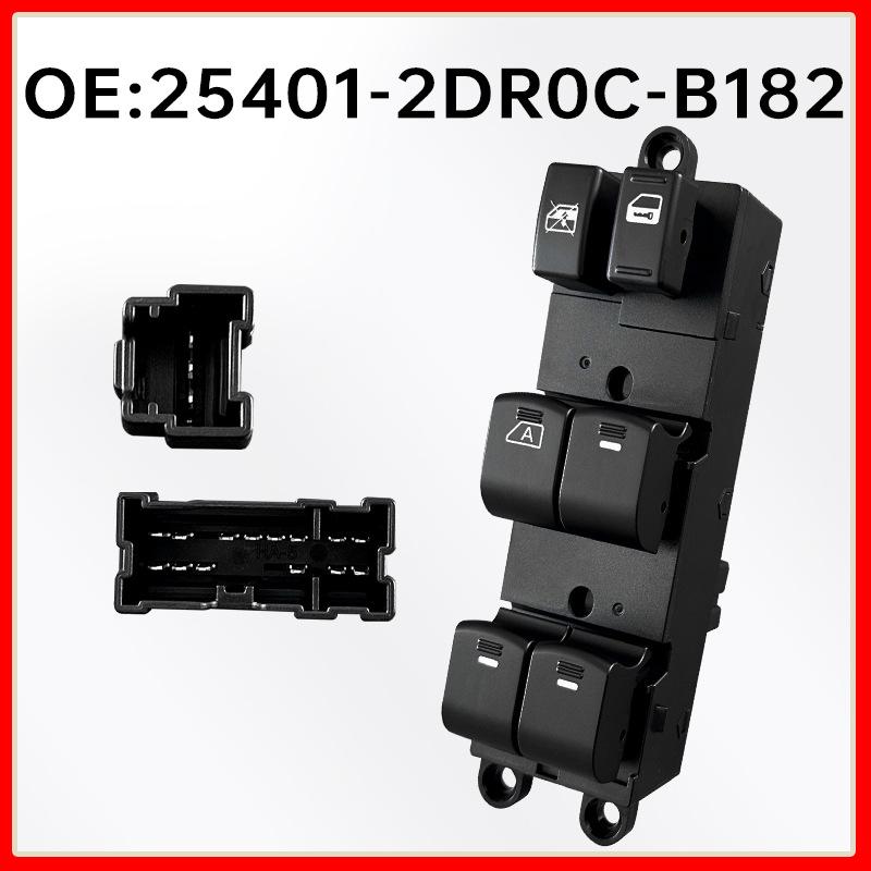 25401-2DR0C-B182: Fits Nissan Teana Driver s Side Window Regulator Switch.