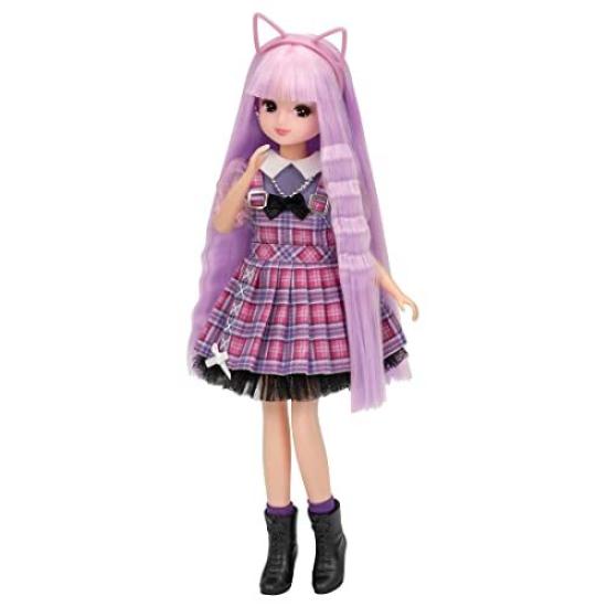 Takara Tomy Doll Niji Kyun Curl Doll Pretend Play Toy for Ages 3 and Meets Toy Safety Standards ST "Licca-chan" Dress-up