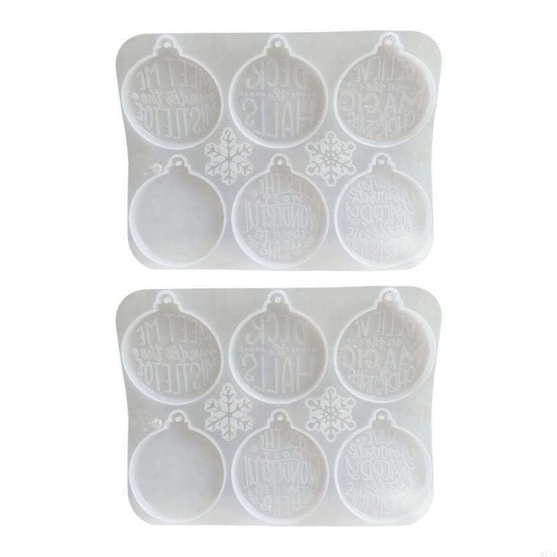 2pcs Silicone Mold for Christmas Tree Decorations Perfect for Party Supplies