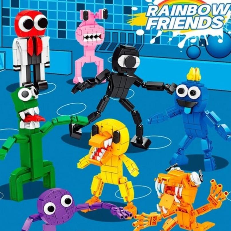 Set di Figure Giocattolo da Costruzione RAINBOW FRIENDS (Confezione da 8), Dalla COREA