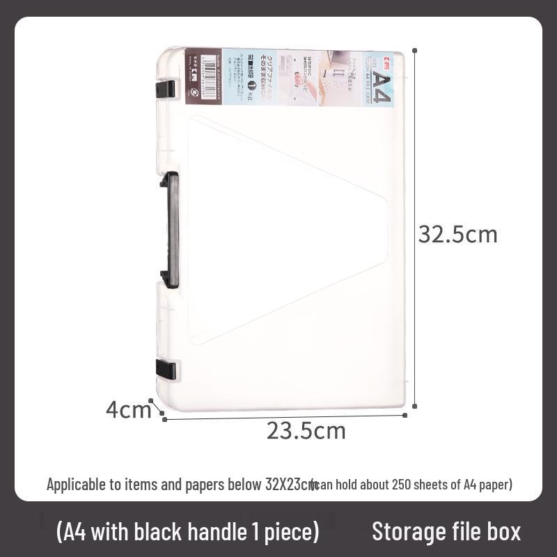Japanese A4 File & A5 Receipt Organizer Box - Document & Certificate Storage Solution