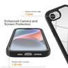 For iPhone 16e Case PC+TPU Phone Clear Back Cover with PET Screen Film