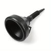 1 Pcs 2 In 1 Black Plastic Oil Funnel With Large Diameter For Engine Oil Fuel Additive Cars Plastic Extended Spout Funnel