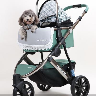 New Pet Stroller Anti-dirty Mat Cat and Dog Stroller Inner Liner Dog Small Stroller Lace Edge Mat Pet Supplies
