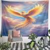 Golden Phoenix In Radiant Skies Pattern Wall Hanging Tapestry Decorative Tapestry Home Decor for Bedroom and Living Room