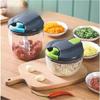 With Cover Manual Food Chopper Easy To Wash Kitchen Food Processor Onion Cutter  Fruits